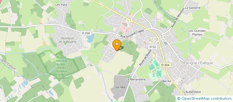 localisation de l'entreprise MADAME JENNIFER POUSSE  PARIGNE-L'EVEQUE