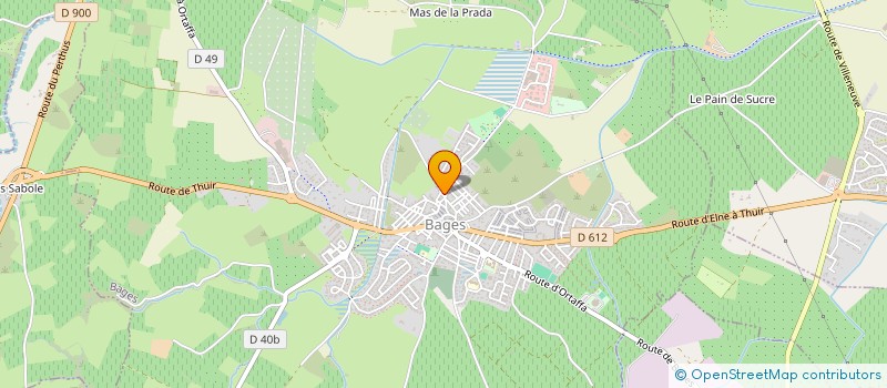 localisation de l'entreprise MADAME JENNIFER PRADES  BAGES