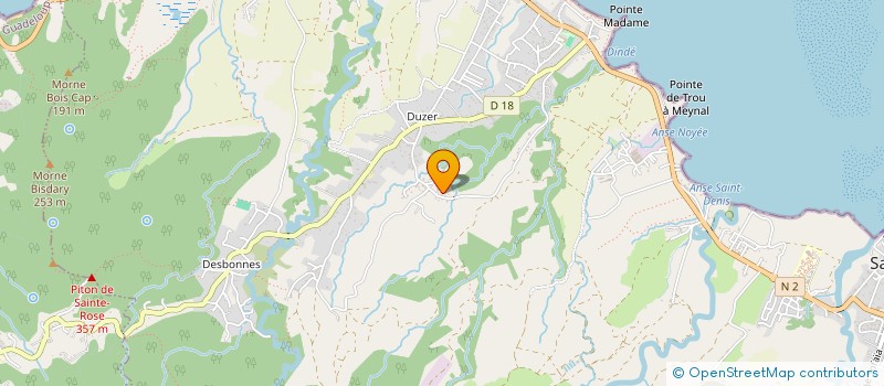 localisation de l'entreprise MADAME JENNIFER PRIMAUX  SAINTE-ROSE