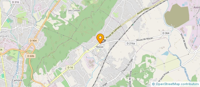 localisation de l'entreprise MADAME JENNIFER RACHAS  SAINT-PRIVAT-DES-VIEUX