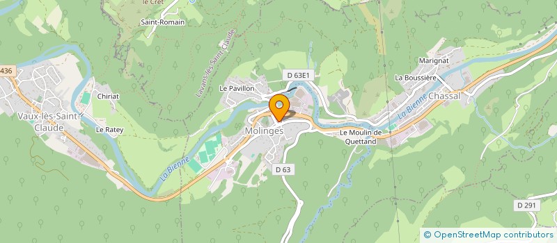 localisation de l'entreprise MADAME JENNIFER REMY  CHASSAL-MOLINGES