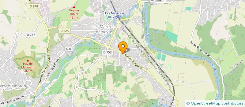 localisation de l'entreprise MADAME JENNIFER RIANT  LES MARTRES-DE-VEYRE