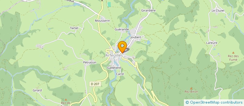 localisation de l'entreprise MADAME JENNIFER ROBERT  ARFEUILLES