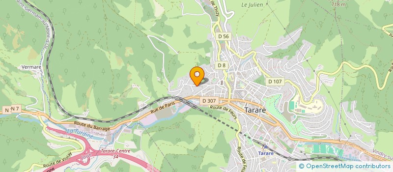 localisation de l'entreprise MADAME JENNIFER ROCHE  TARARE