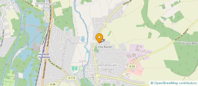 localisation de l'entreprise MADAME JENNIFER ROY à FERRIERES-EN-GATINAIS