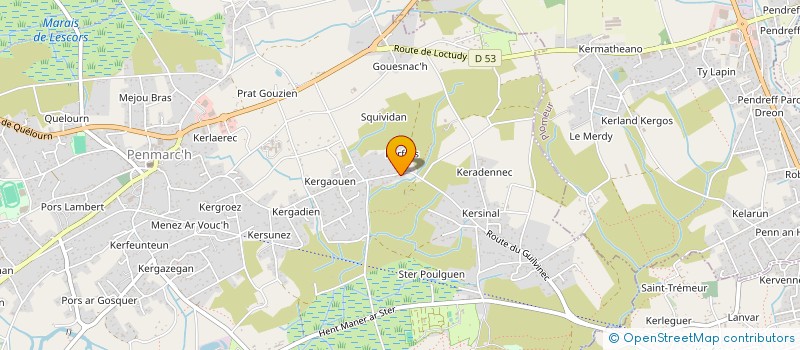 localisation de l'entreprise MADAME JENNIFER ROY  PENMARCH