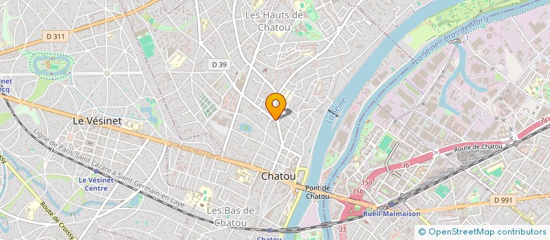 localisation de l'entreprise MADAME JENNIFER RUELLE  CHATOU