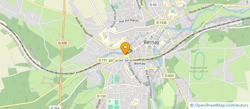 localisation de l'entreprise MADAME JENNIFER SALLIOT  BERNAY