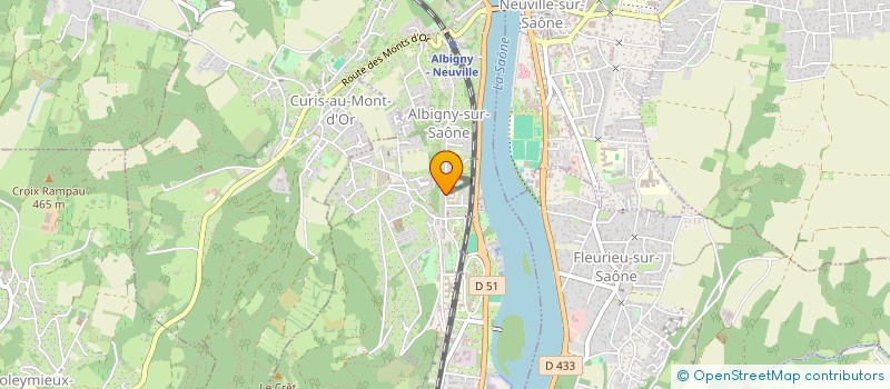 localisation de l'entreprise MADAME JENNIFER SAUVAGET  ALBIGNY-SUR-SAONE