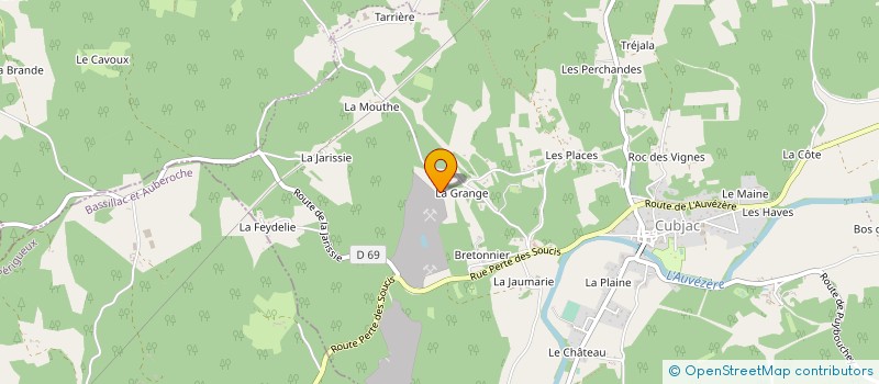 localisation de l'entreprise MADAME JENNIFER SENECHAL  CUBJAC-AUVEZERE-VAL D'ANS