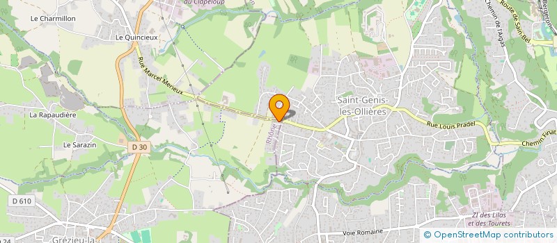 localisation de l'entreprise MADAME JENNIFER SERRE  SAINT-GENIS-LES-OLLIERES