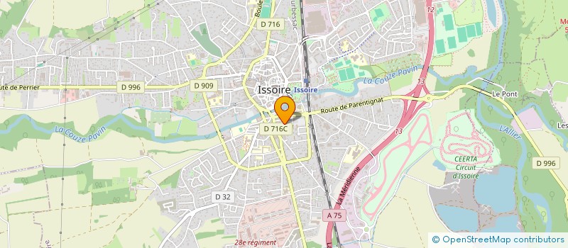 localisation de l'entreprise MADAME JENNIFER SILGADO-LOPEZ  ISSOIRE