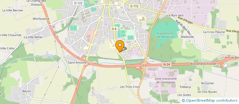 localisation de l'entreprise MADAME JENNIFER SOLVET  PLOERMEL