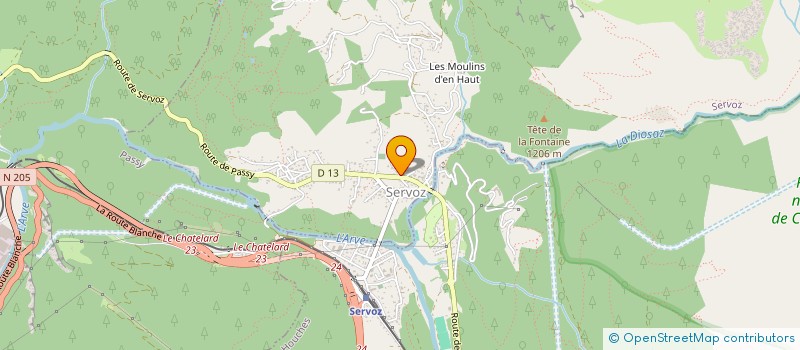 localisation de l'entreprise MADAME JENNIFER STRETTON  SERVOZ