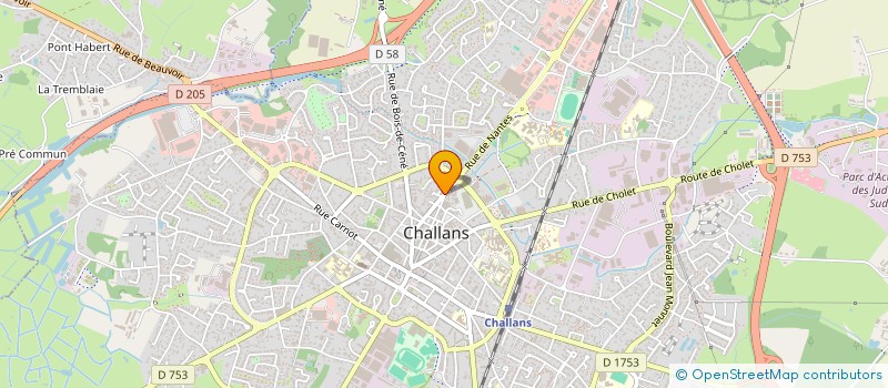 localisation de l'entreprise MADAME JENNIFER THIBAUD à CHALLANS
