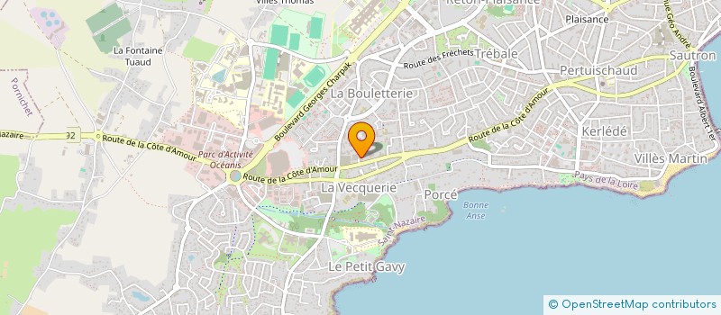 localisation de l'entreprise MADAME JENNIFER THURION  SAINT-NAZAIRE