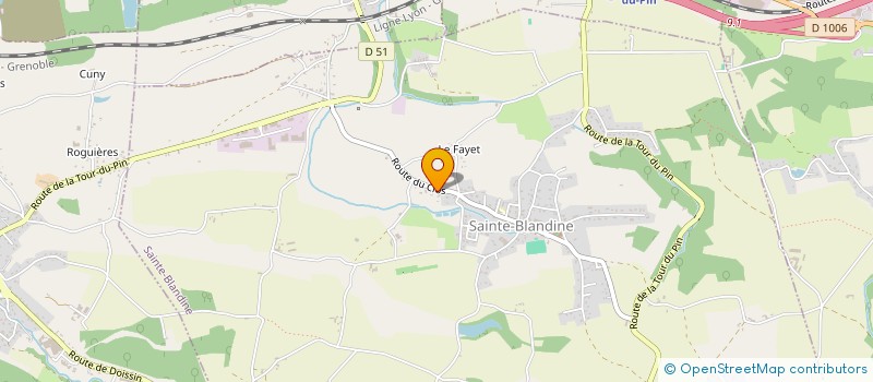 localisation de l'entreprise MADAME JENNIFER TOSELLO  SAINTE-BLANDINE