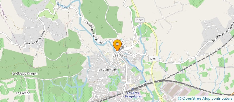 localisation de l'entreprise MADAME JENNIFER TOUPILLIER  LES ARCS