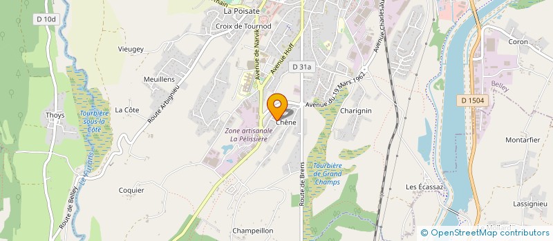 localisation de l'entreprise MADAME JENNIFER TUMIATI  LE BOURGET-DU-LAC