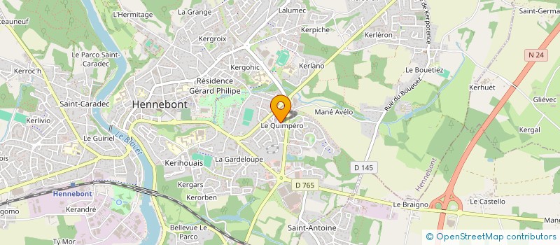 localisation de l'entreprise MADAME JENNIFER TURPAIN  HENNEBONT