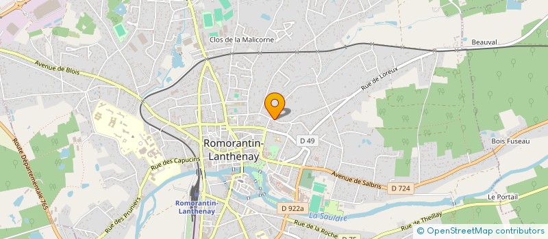 localisation de l'entreprise MADAME JENNIFER VAILLANT  ROMORANTIN-LANTHENAY