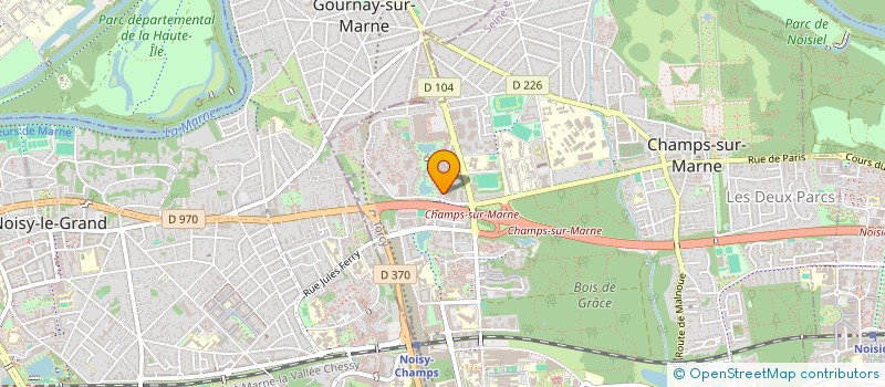 localisation de l'entreprise MADAME JENNIFER VANDAL  CHAMPS-SUR-MARNE