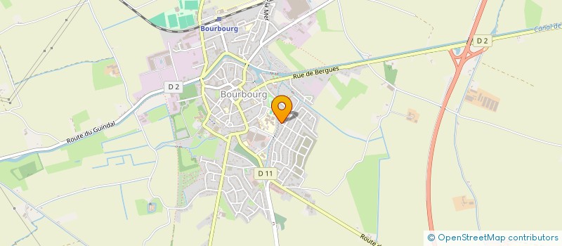 localisation de l'entreprise MADAME JENNIFER VANDAMME  BOURBOURG