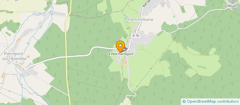 localisation de l'entreprise MADAME JENNIFER VEGAS  PIERREPONT-SUR-L'ARENTELE