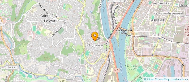 localisation de l'entreprise MADAME JENNIFER VIDAL  LA MULATIERE