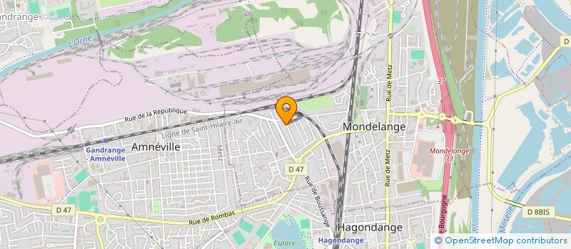 localisation de l'entreprise MADAME JENNIFER VIEIRA DOS MILAGRES  HAGONDANGE