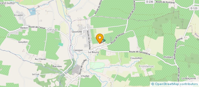 localisation de l'entreprise MADAME JENNIFER VITTE  FRONTENAC