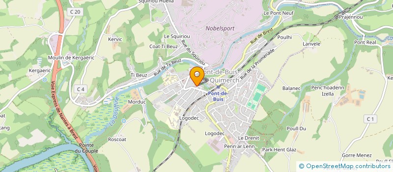 localisation de l'entreprise MADAME JENNIFER WEPIERRE  PONT-DE-BUIS-LES-QUIMERCH