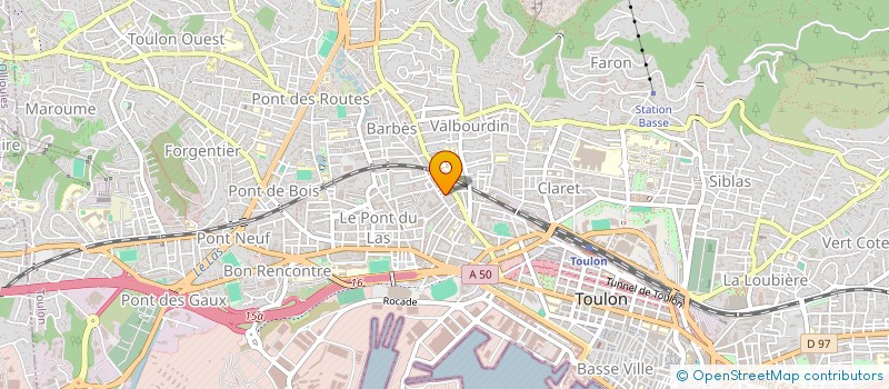 localisation de l'entreprise MADAME JENNIFER ZERZAR  TOULON