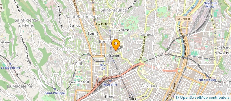 localisation de l'entreprise MADAME JENNY BELHASSEN  NICE