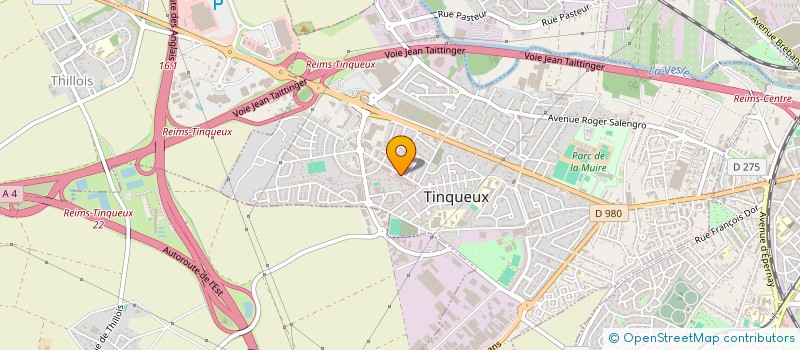 localisation de l'entreprise MADAME JENNY BETHUNE  TINQUEUX