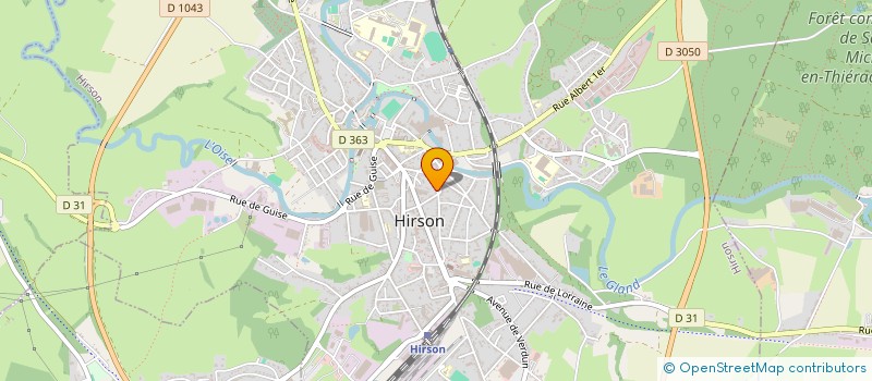 localisation de l'entreprise MADAME JENNY BOULANGER  HIRSON