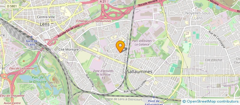 localisation de l'entreprise MADAME JENNY BRASSART  SALLAUMINES