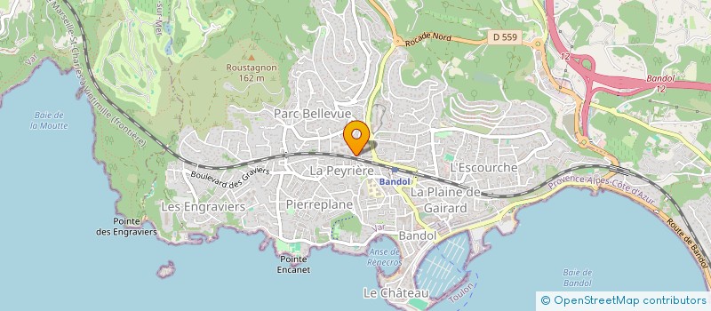 localisation de l'entreprise MADAME JENNY DESROSIERS  BANDOL