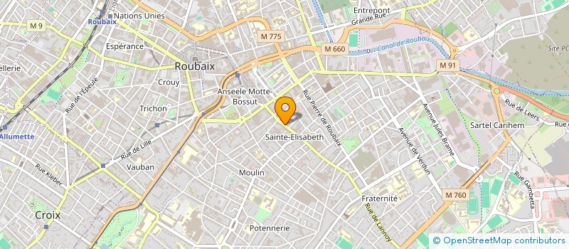 localisation de l'entreprise MADAME JENNY DIOT  ROUBAIX