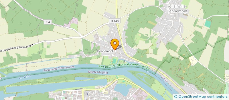 localisation de l'entreprise MADAME JENNY DREANO  FOLLAINVILLE-DENNEMONT