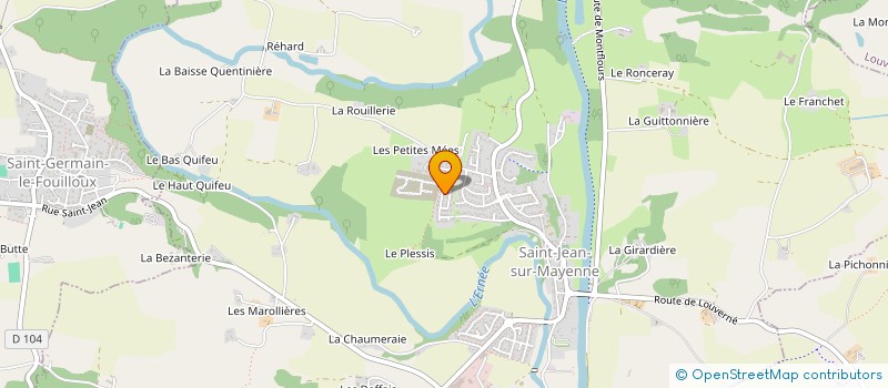 localisation de l'entreprise MADAME JENNY GRANDCHAMP à SAINT-JEAN-SUR-MAYENNE