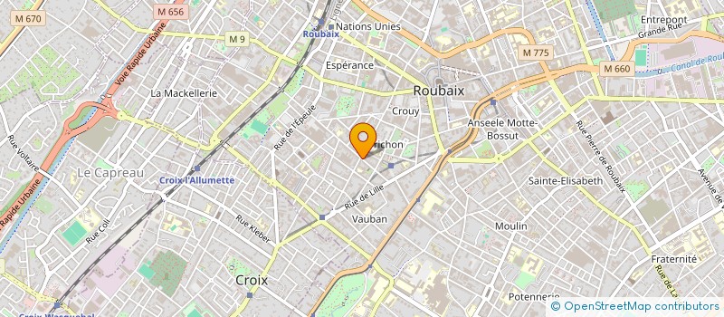 localisation de l'entreprise MADAME JENNY KOUATA  ROUBAIX