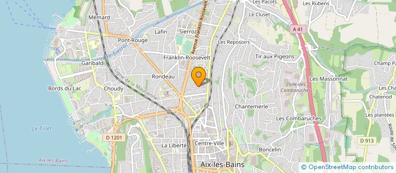 localisation de l'entreprise MADAME JENNY LEGRAND à AIX-LES-BAINS
