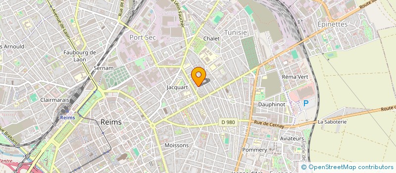 localisation de l'entreprise MADAME JENNY LONGREZ  REIMS