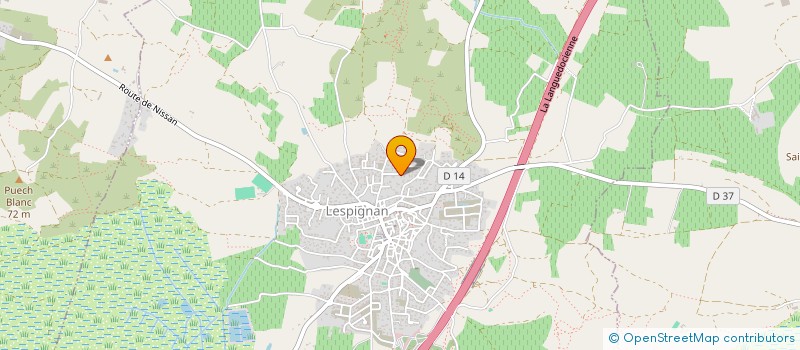 localisation de l'entreprise MADAME JENNY MALMBERG  LESPIGNAN