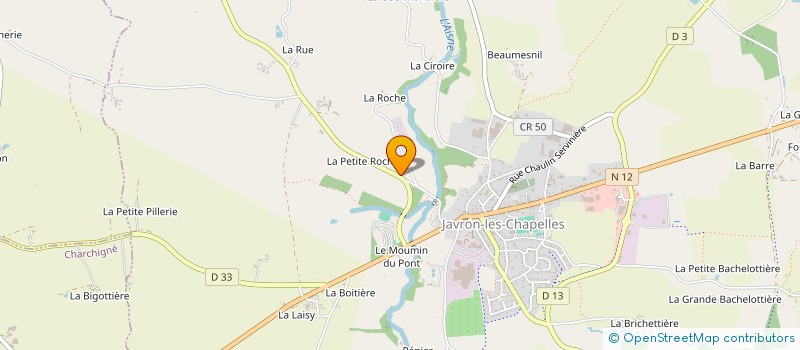 localisation de l'entreprise MADAME JENNY MICHEL  JAVRON-LES-CHAPELLES