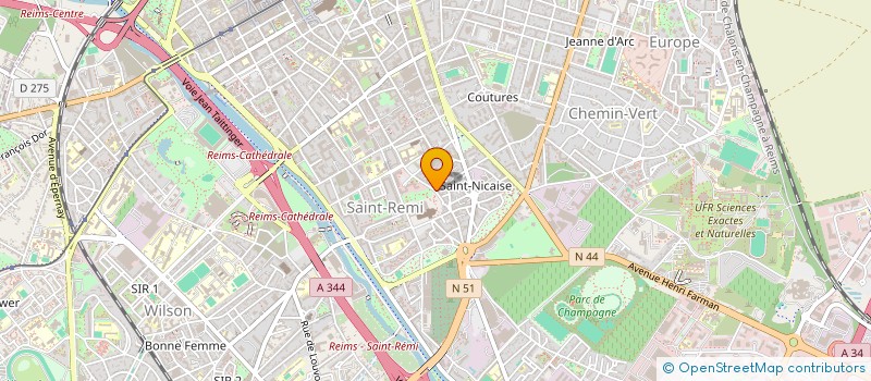 localisation de l'entreprise MADAME JENNY MORLET à REIMS
