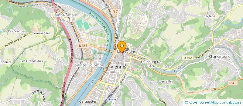 localisation de l'entreprise MADAME JENNY RENARD à VIENNE