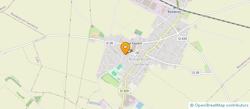 localisation de l'entreprise MADAME JENNY ROUSSELLE à ROSIERES-EN-SANTERRE