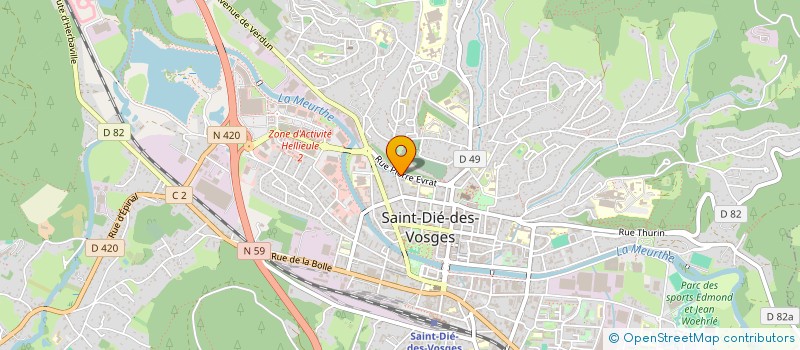 localisation de l'entreprise MADAME JENNY TASSOTTTO  SAINT-DIE-DES-VOSGES